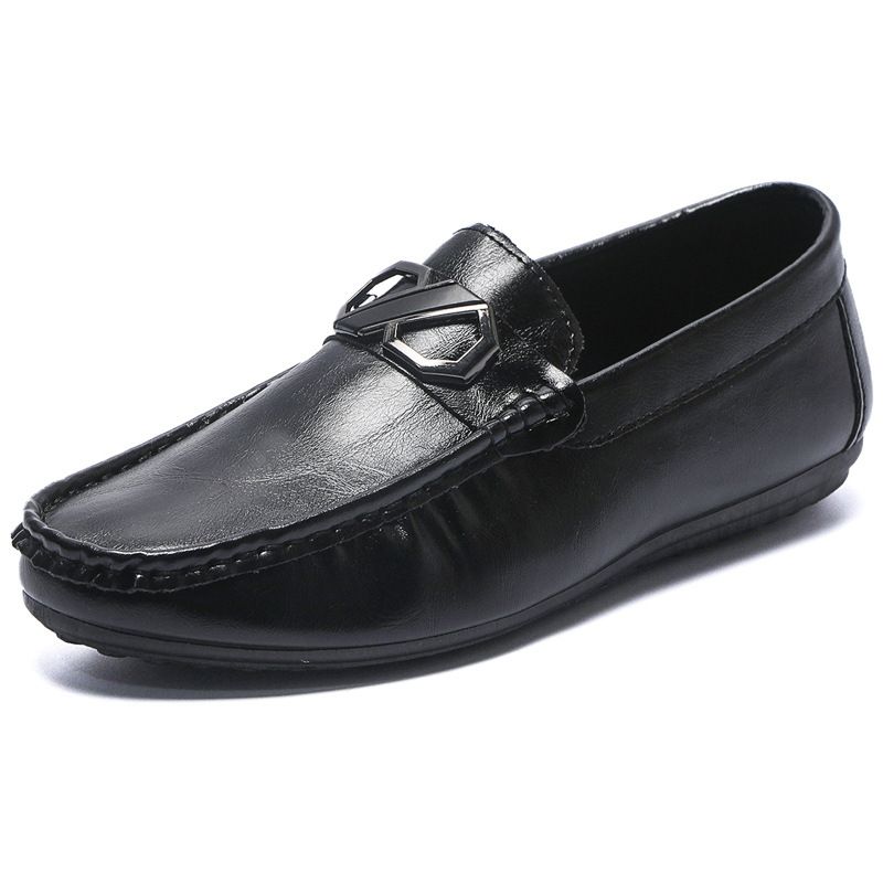 Pantofi sport casual din piele pentru bărbați, cu fund plat, ușori, 2023, pentru șofat, de primăvară și de vară_voghion.com