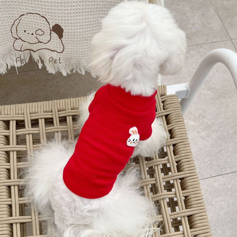 Boiling Point Pet 22 Autunno Inverno Coniglio Waffle Base Maglietta Tazza da Tè Cucciolo Piccolo Cane Gatto Girocollo Manica Lunga Abbigliamento_voghion.com