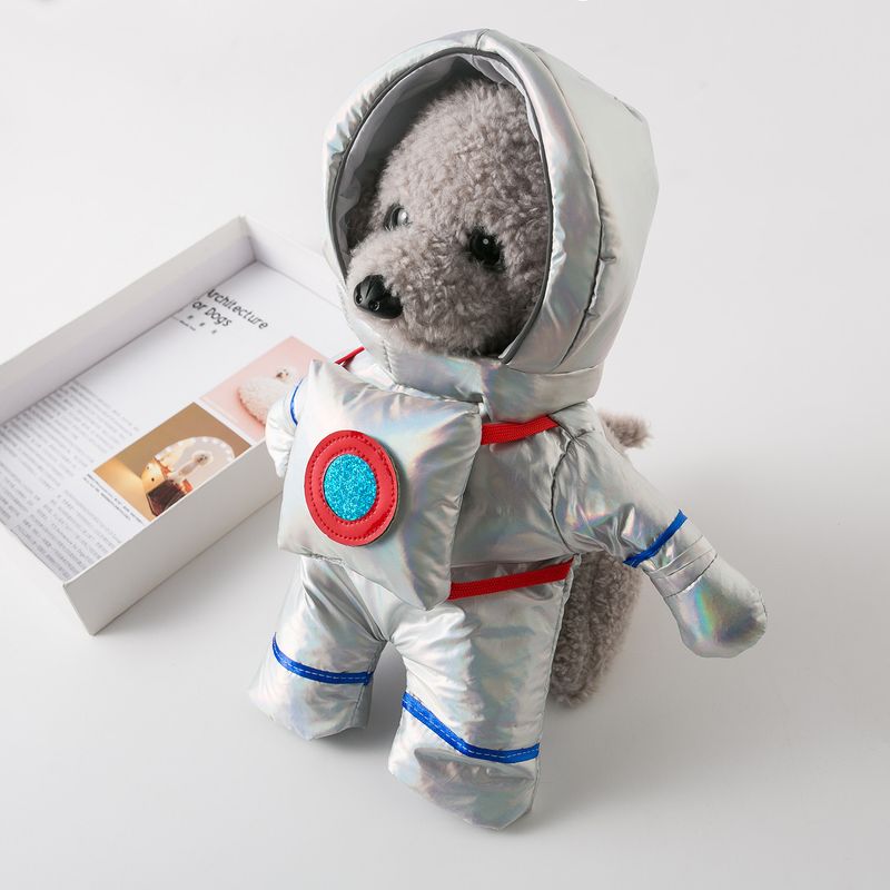 Haustier Hund Katze Raumanzug Astronaut Stehend Halloween Kleidung Lustiges Kostüm_voghion.com