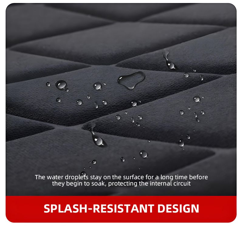 12V Cushion Covers Winter Seat Heater Car Accessories Heating Pads Universal Available In Black Red_voghion.com