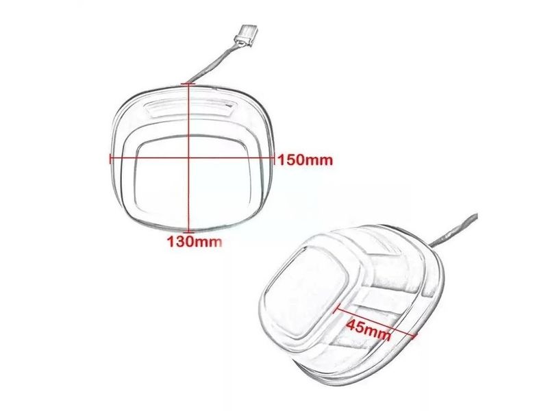 Luz trasera LED para Harley Softail Dyna Touring Sportster XL883 XL1200 1999-2022, luces de freno traseras para motocicleta, luz de circulación DRL_voghion.com