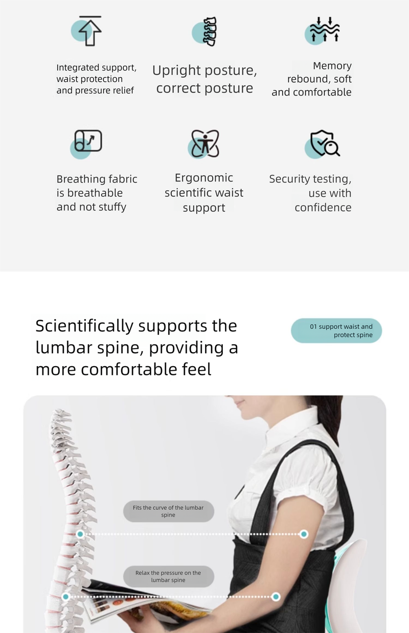 Bed Backrest Lumbar Support Back Posture Correction Seat Cushion Office Single Lazy Sofa Bay Window Nursing Chair_voghion.com