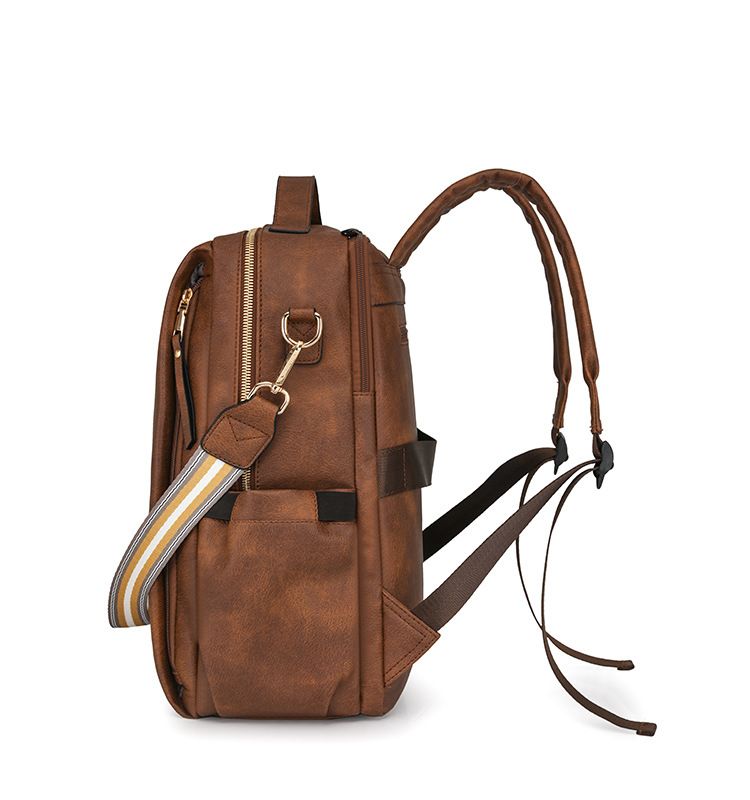 Multifunctional PU Fashion Travel Functional Backpack Bulk Bag Fashion Hundred Leisure Daily_voghion.com