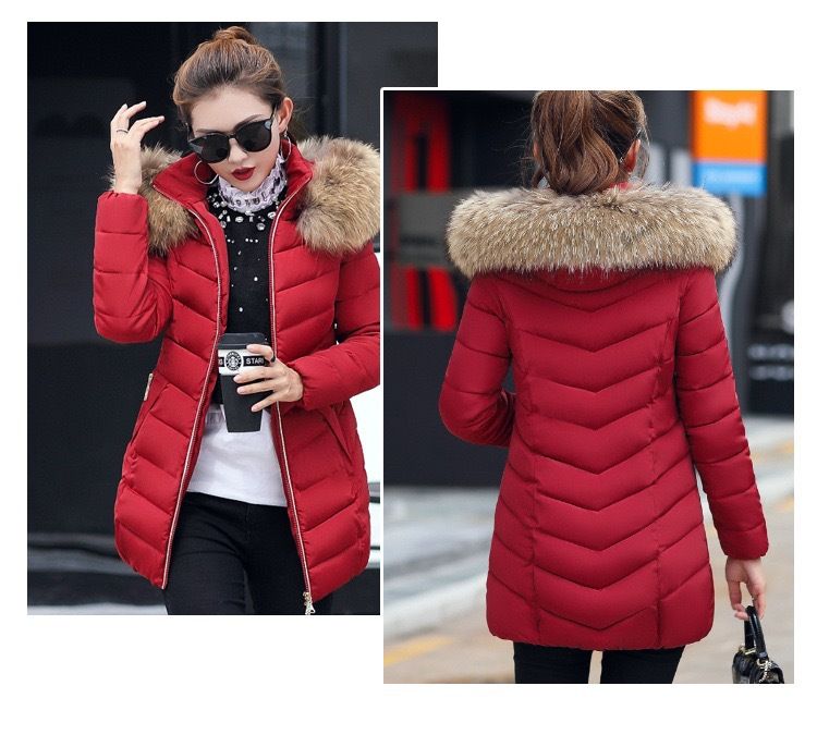 Winter Damen Kapuzenparka mit abnehmbarem Kunstpelzbesatz – Slim Fit Langmantel (M-3XL) – Elegant & Warm_voghion.com