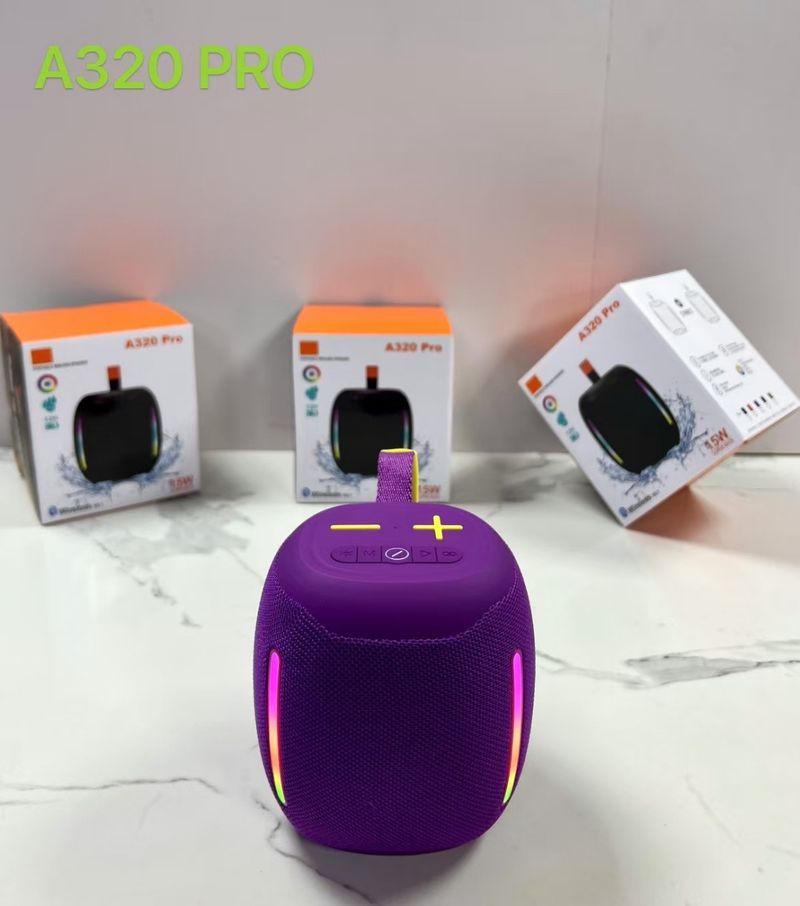 Neien A320pro drahtlose Bluetooth waasserdicht Outdoor Handheld 15W Subwoofer RGB Faarfluuchten Netzwierklautsprecher_voghion.com