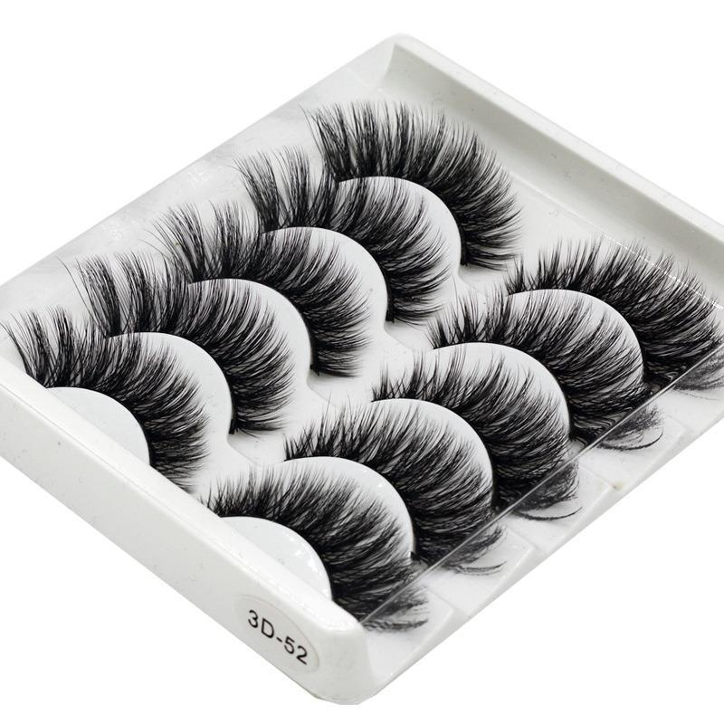 2024 20235Pairs 3D Natural False Eyelashes Long Thick Makeup 3D-52_voghion.com