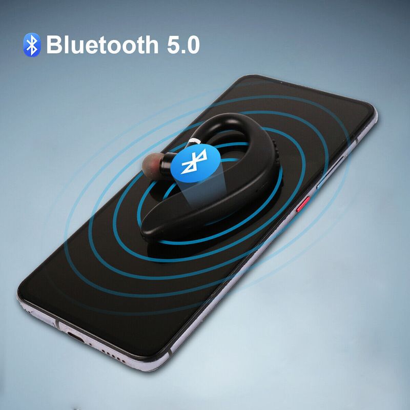 Bluetooth 5.0 Kabellose Ohrhörer Kopfhörer Ohrhörer Freisprecheinrichtung Headset mit Mikrofon UK_voghion.com