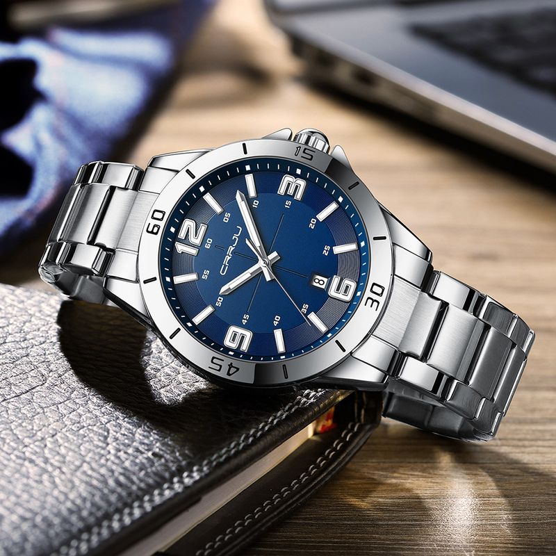 Minimalist Round Couple Watches Waterproof Digital Quartz Watch With Alloy Strap For Men And Women Digital Quartz Watch Steel Belt Watch_voghion.com
