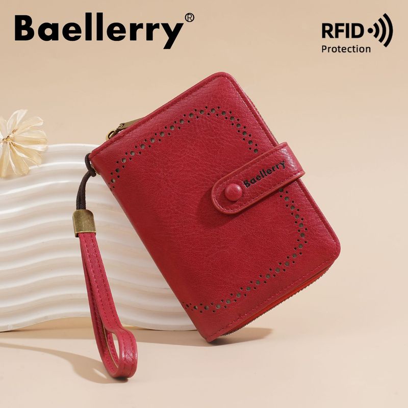 New Women's Short Anti-theft Multi-card Slot Accordion Wallet Card Holder Integrated Zipper Coin Purse_voghion.com