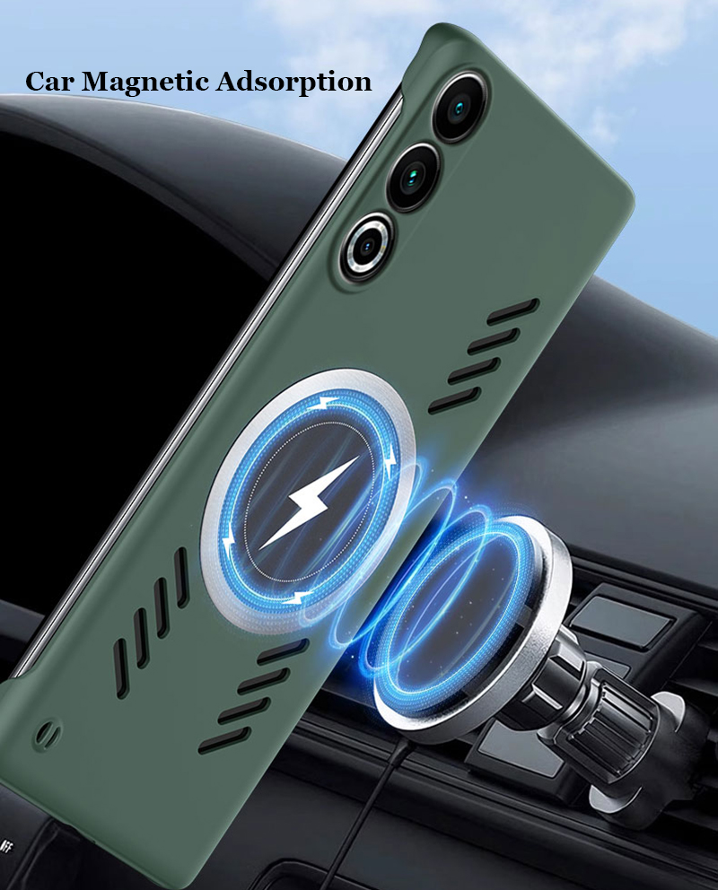 Frameless Graphene Heat dissipation Magnetic PC Case For Meizu 20 18 18s 18x Pro Magsafing Wireless Charging Bumper Shell Cover_voghion.com