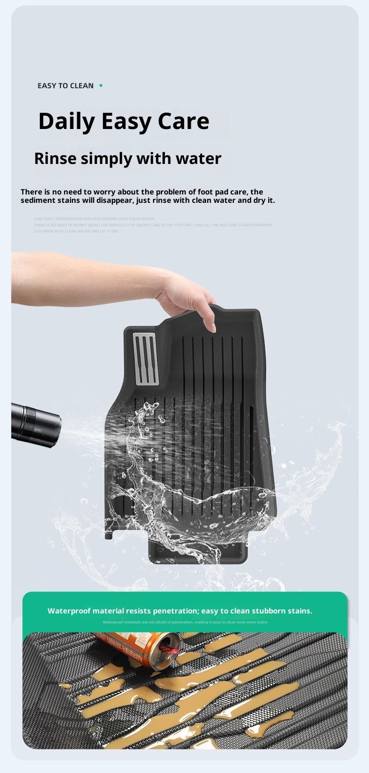 Passend für Tesla Model Y (Baujahre 2019–2025), spezielle verlängerte Ausführung, spritzgegossene TPE-Fußmatten_voghion.com