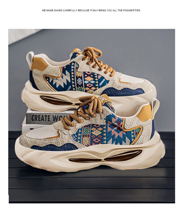 Chaussures en toile pour hommes, polyvalentes, tendance, décontractées, semelles épaisses, antidérapantes, pour sports de plein air, augmentant la taille, 2025_voghion.com