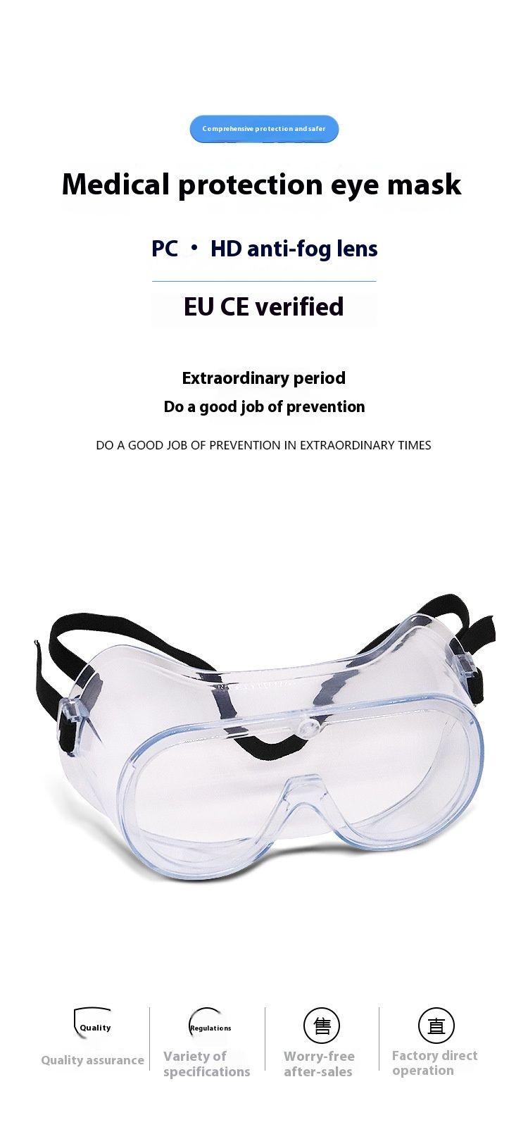Fully enclosed goggles, fog, dust, wind, and sand eye mask, labor protection, anti splash polishing, windproof riding_voghion.com
