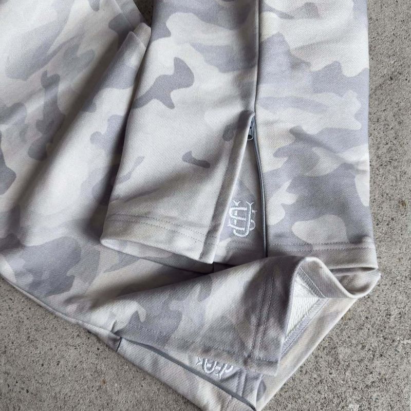 European And American Elastic Rope Zipper Sweatpants Solid Color Casual Trousers High Street Hip Hop Rap Street_voghion.com