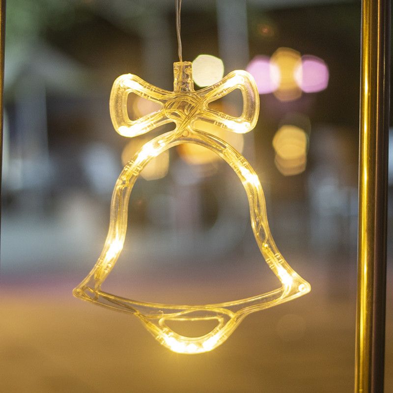 Hanging Window Suction Cup Christmas Event Party Decoration Colorful LED String Lights_voghion.com