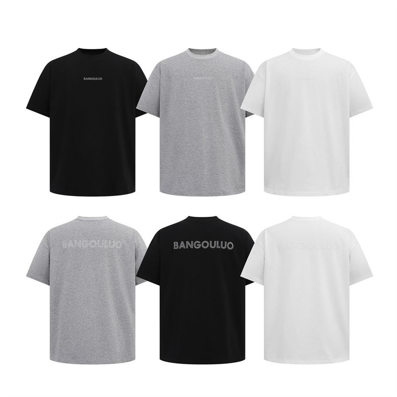 Men’s Clothing Simple Diamond Letter Casual Short Sleeved T Shirt For Men Hip Hop Trend All Match Loose Top Five Point Sleeve T Shirt_voghion.com