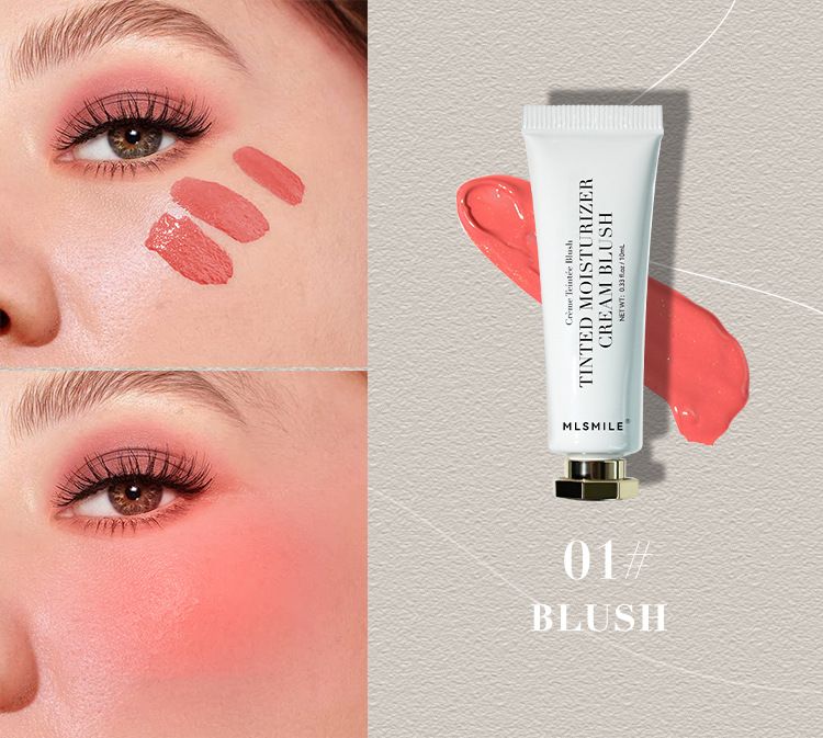 MLSMILE Liquid Blush Light Color Highlight Contour Rouge Water Moisturizing Matte Blush Cream_voghion.com