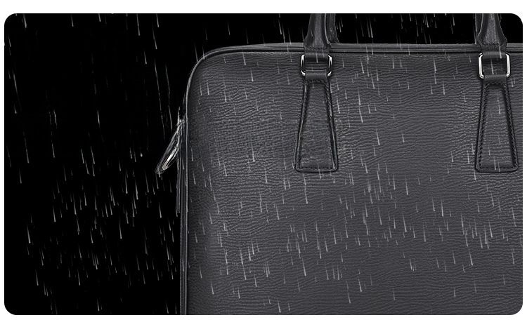 Cameda new men's handbag first layer cowhide business computer bag genuine cowhide shoulder a4 business trip briefcase_voghion.com
