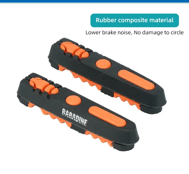 Baradine Anti-lock Tech metallfälgbelägg utbytbara ABS-stoppblock för racercykel BMX hopfällbar cykel V-broms sidobroms_voghion.com