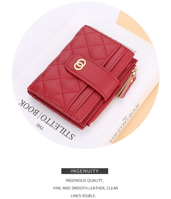 New Women Wallets Fashion PU Leather Top Quality Female Purse Short Card Holder Brand Wallet For Women_voghion.com