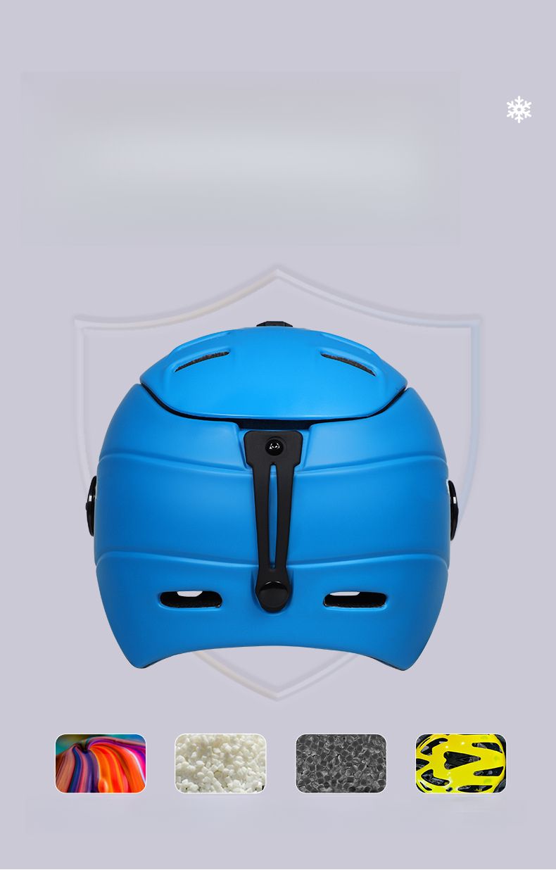 moon MIPS With Goggles Integrated Molded Unisex Protective Ski Helmet_voghion.com