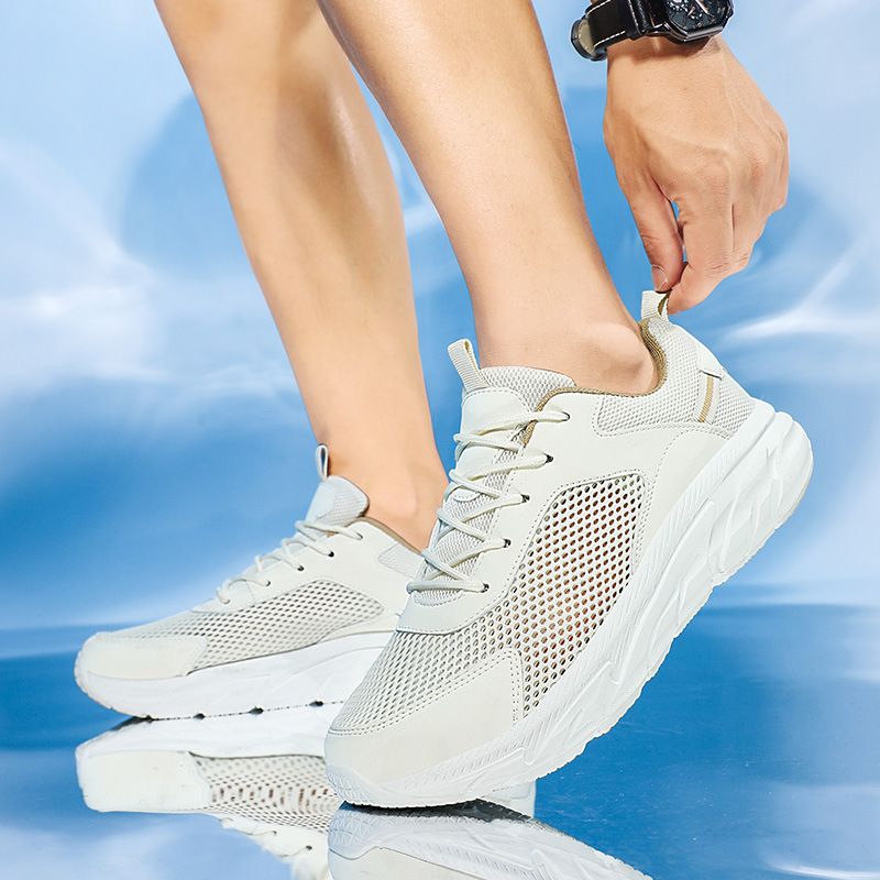 Plus Size Men's Breathable Casual Summer Lightweight Sneakers Fashion Running 39-48 Mesh Shoes_voghion.com