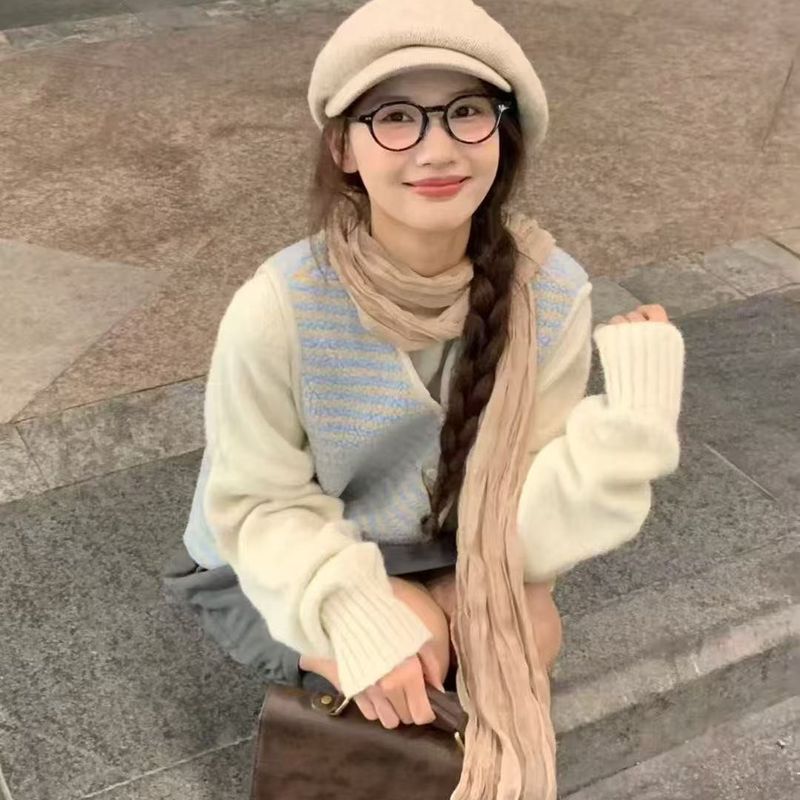 Beret Makes Face Look Smaller French Style Large Head Circumference Solid Color Versatile Warm Newsboy Hat Autumn Winter_voghion.com