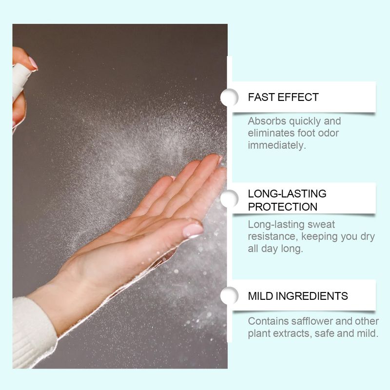 Spray de cuidado refrescante para os pés com suor no verão 2025_voghion.com