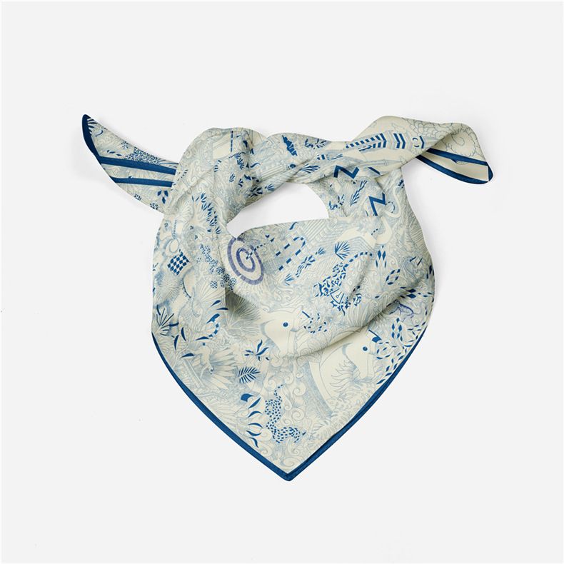 Versione coreana di simulazione di architettura floreale verde dolce in seta versatile per le donne in primavera e in estate, elegante_voghion.com