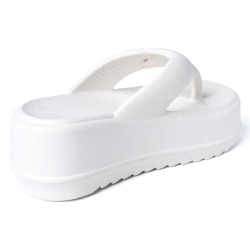 EVA thick-soled high-heeled flip-flops women's non-slip soft bottom stepping on feces feeling pinch-toe flip-flops for women_voghion.com