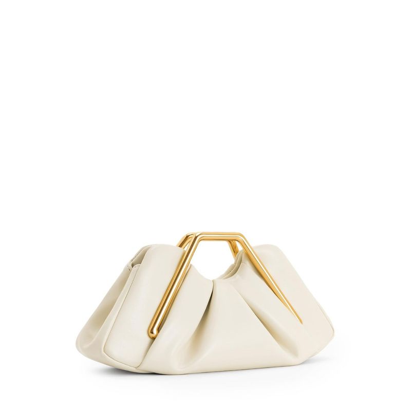 Borsa da sera da donna circolare plissettata alla moda, nuova nuvola del 2025, con texture leggera_voghion.com