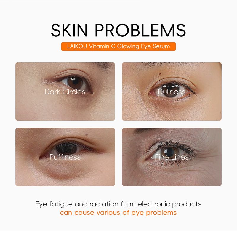 LAIKOU Suero para ojos con vitamina C 30 ml Cuidado cosmético para ojos_voghion.com
