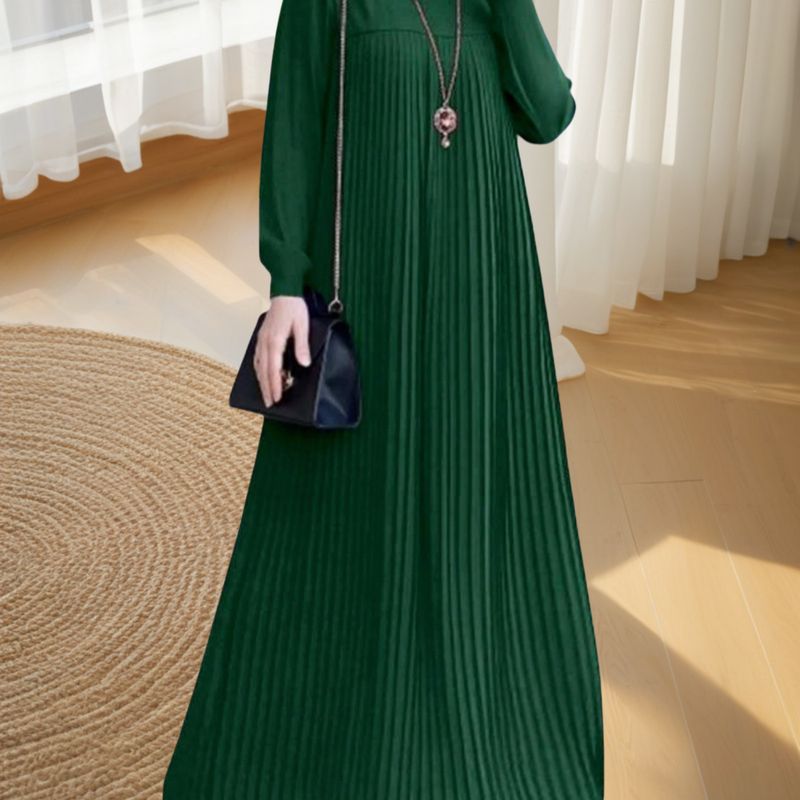 Muslim 2025 New Dress Women's Clothing Finale Long Skirt Elegant And Fashionable_voghion.com