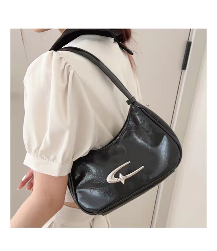 Borsa da ascella in argento Niche da donna, 2023, nuova borsa quadrata piccola portatile alla moda, borsa a tracolla abbinabile_voghion.com