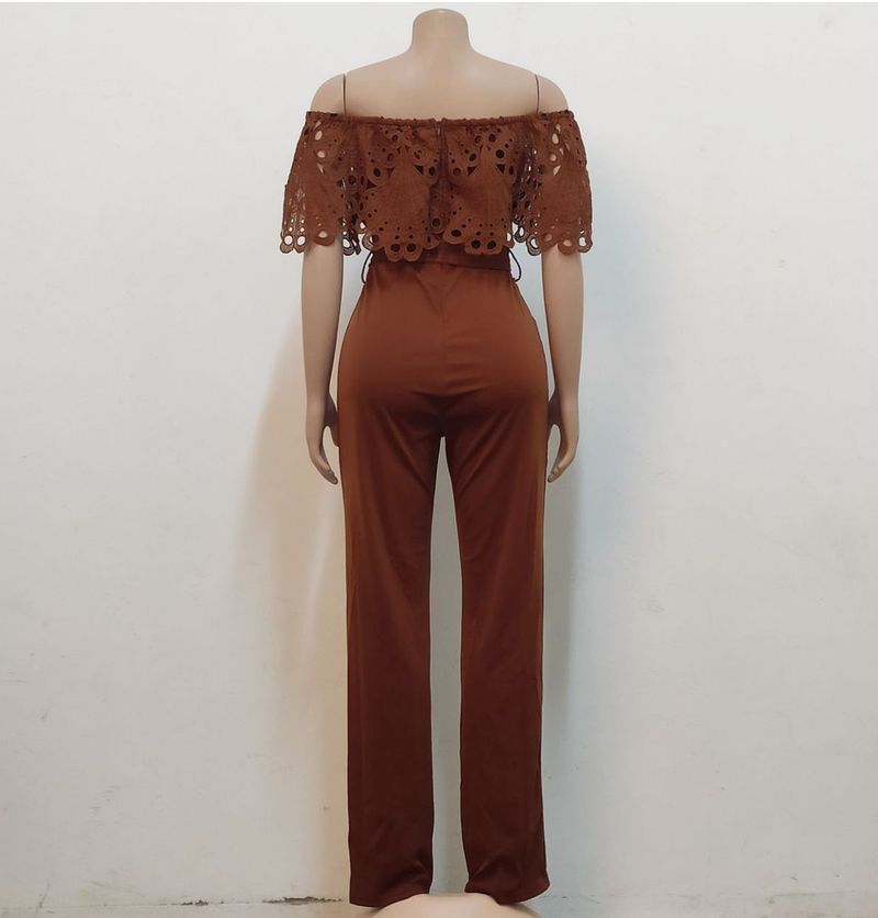 Europeisk och amerikansk sexig fashionabel enfärgad jumpsuit med tubtopp_voghion.com