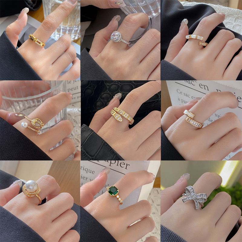 2023 New True Gold Electroplated Ring For Women With Adjustable Opening, Internet Red Ring, Handicraft, Small And Luxury_voghion.com