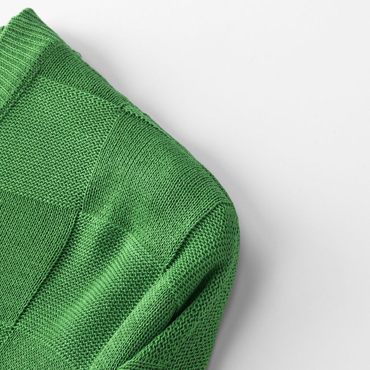 Maglione lavorato a maglia da uomo e da donna dalla vestibilità comoda (100% viscosa, scollo rotondo, manica lunga, orlo a coste, motivo a quadri classico, casual e comodo)_voghion.com