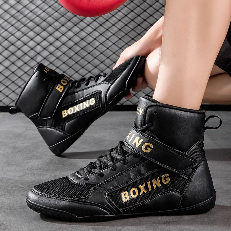 Professionnel hommes femmes grande taille 47 chaussures de boxe homme respirant baskets Couples bonne qualité chaussure de lutte_voghion.com