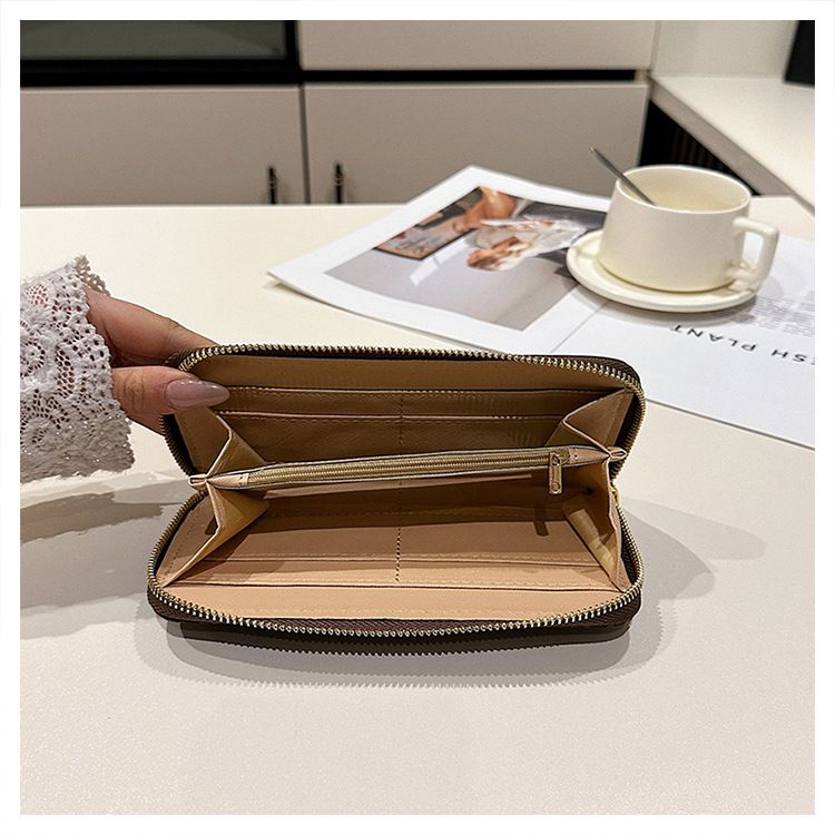 Damentaschen, neues Schlangenhautmuster, lange Geldbörse mit Reißverschluss und mehreren Kartenfächern, Clutch mit großer Kapazität, modische Geldbörse_voghion.com