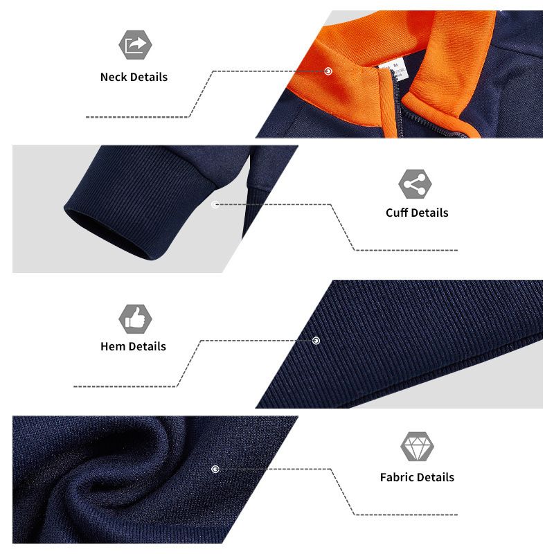 Schweres Winter-Outdoor-Arbeitskleidungsset für Herren, lässiges Jogger-Sweatshirt und Hosenset – entspannte Passform für Streetwear und Pendeln_voghion.com