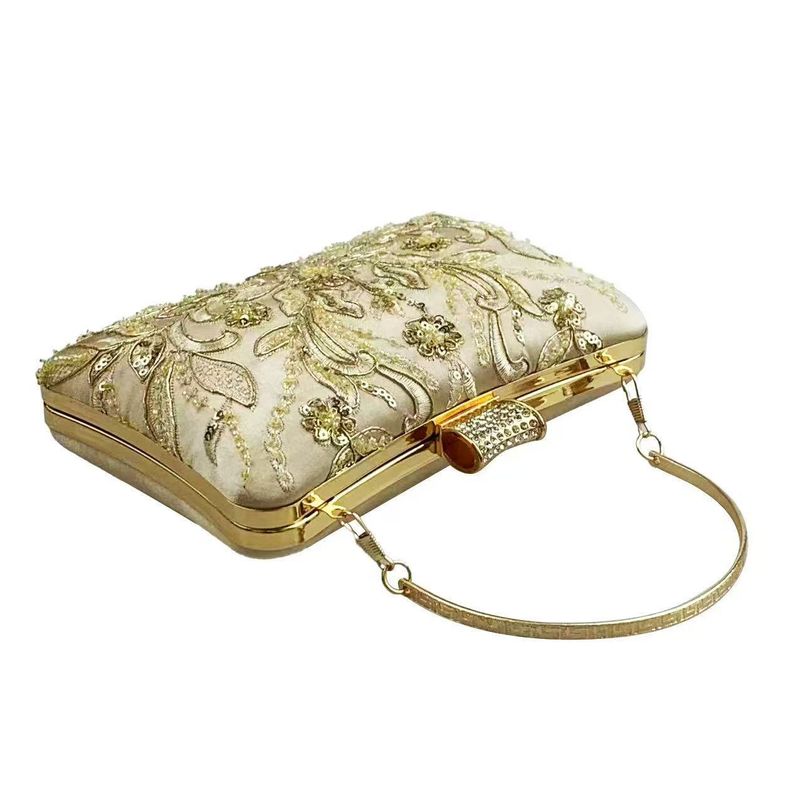 Pochette de soirée style cheongsam perlée pour femme, sac à main à bandoulière tendance_voghion.com