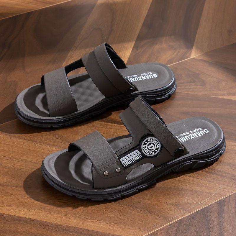 Sandali da uomo antiscivolo estivi casual di mezza età da spiaggia per papà, da indossare all'aperto, stile vietnamita maschile_voghion.com
