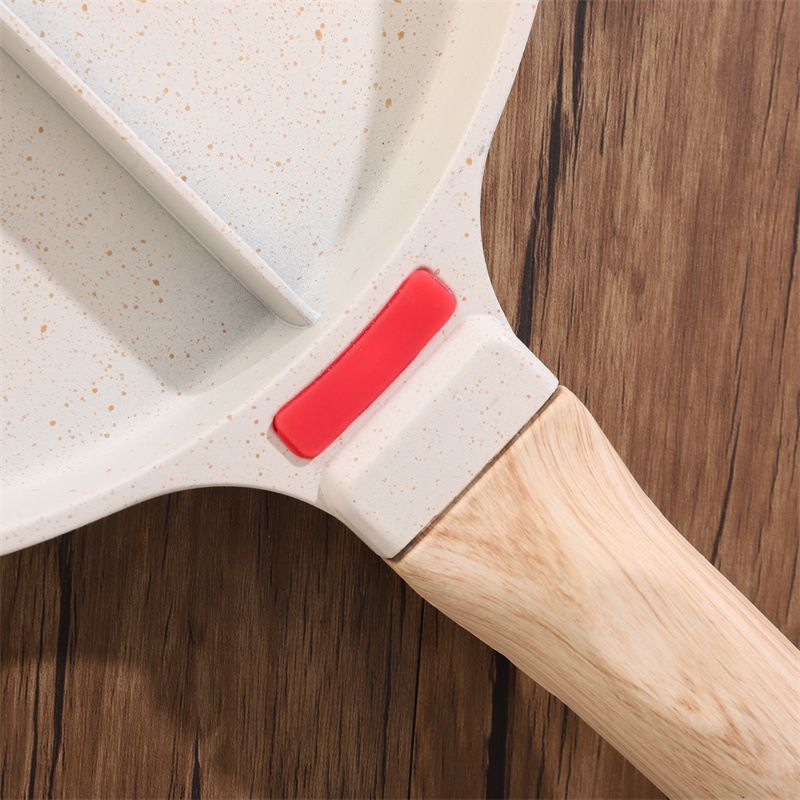 Home Breakfast 2-in-1 Multi-Functional Divided Steak Striped Non-Stick Frying Egg Pan_voghion.com