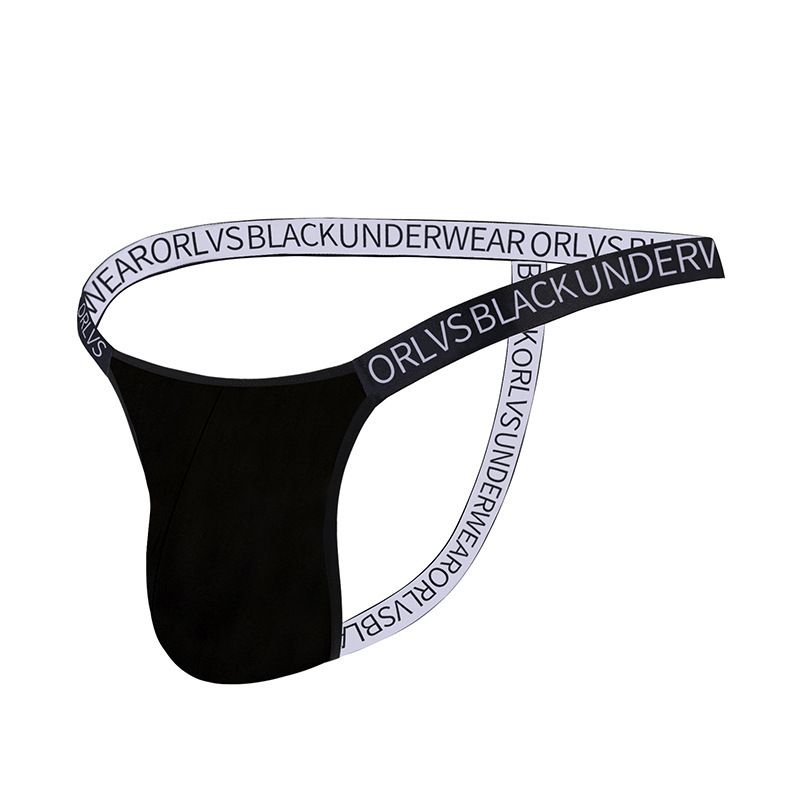 ORS Sexy Men's Thong Bikini Style Modal Low Waist Solid Color Breathable T Pants OR6107_voghion.com