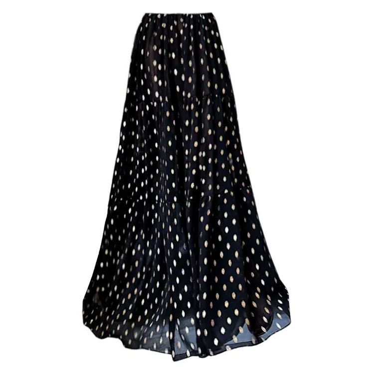 2025 Deep V Design Wave Dot Print Einteiliger Badeanzug-Set für Damen 25316_voghion.com