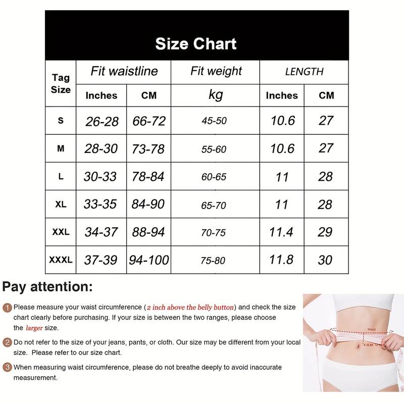 Bestel een maat groter, ademende neopreen tailletrainer, trimmerriem, lichaamsvormkleding voor dames_voghion.com