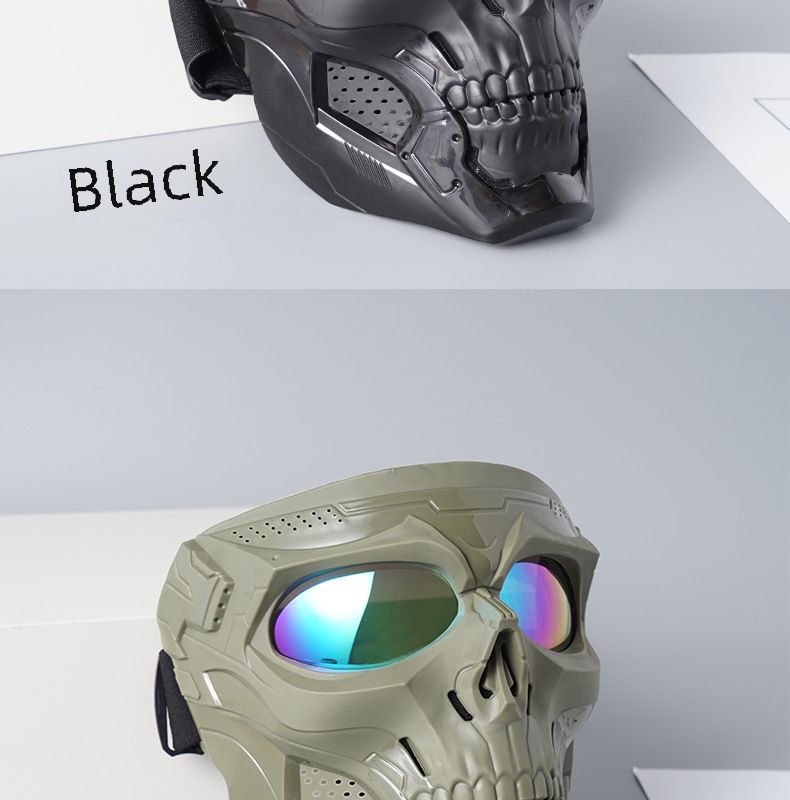 Cycling Eyewear New Goggles Mask Skull Head Motocross Outdoor Sports Riding Wind And Sand Goggles Tactical Mask_voghion.com