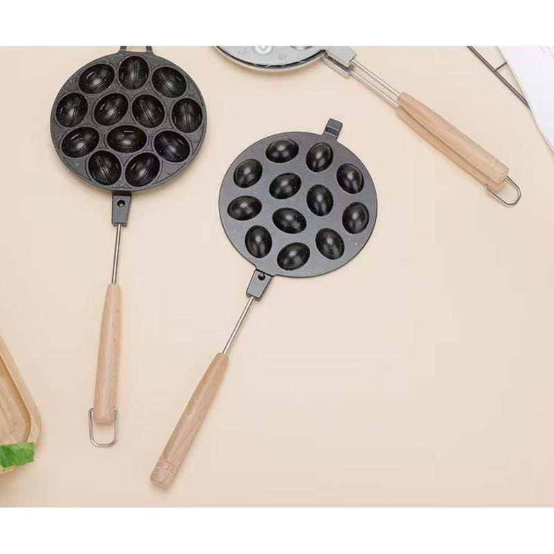 Stampo per torta ovale da 12 fori, utensile da cucina per waffle e uova_voghion.com