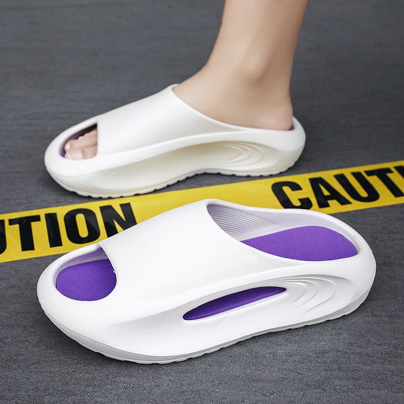 Nuove pantofole da uomo in EVA, spesse e adatte all'esterno, con suole morbide per l'uso domestico e una piacevole sensazione di camminare sugli escrementi._voghion.com