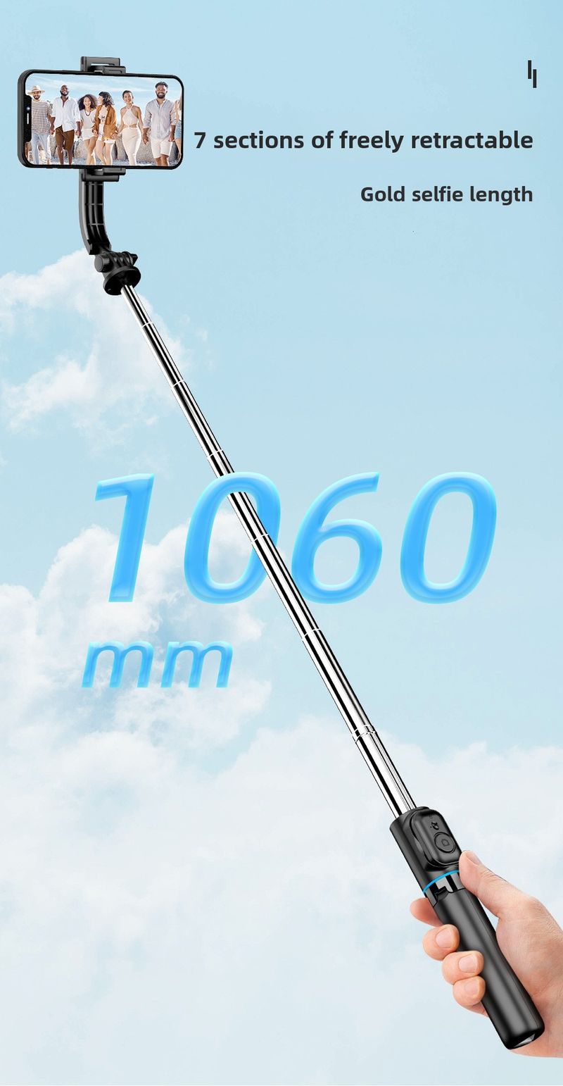 Mini Mobile Phone Selfie Stick C01 Travel Portable Integrated Tripod Outdoor Live Broadcast Camera Artifact Bracket_voghion.com
